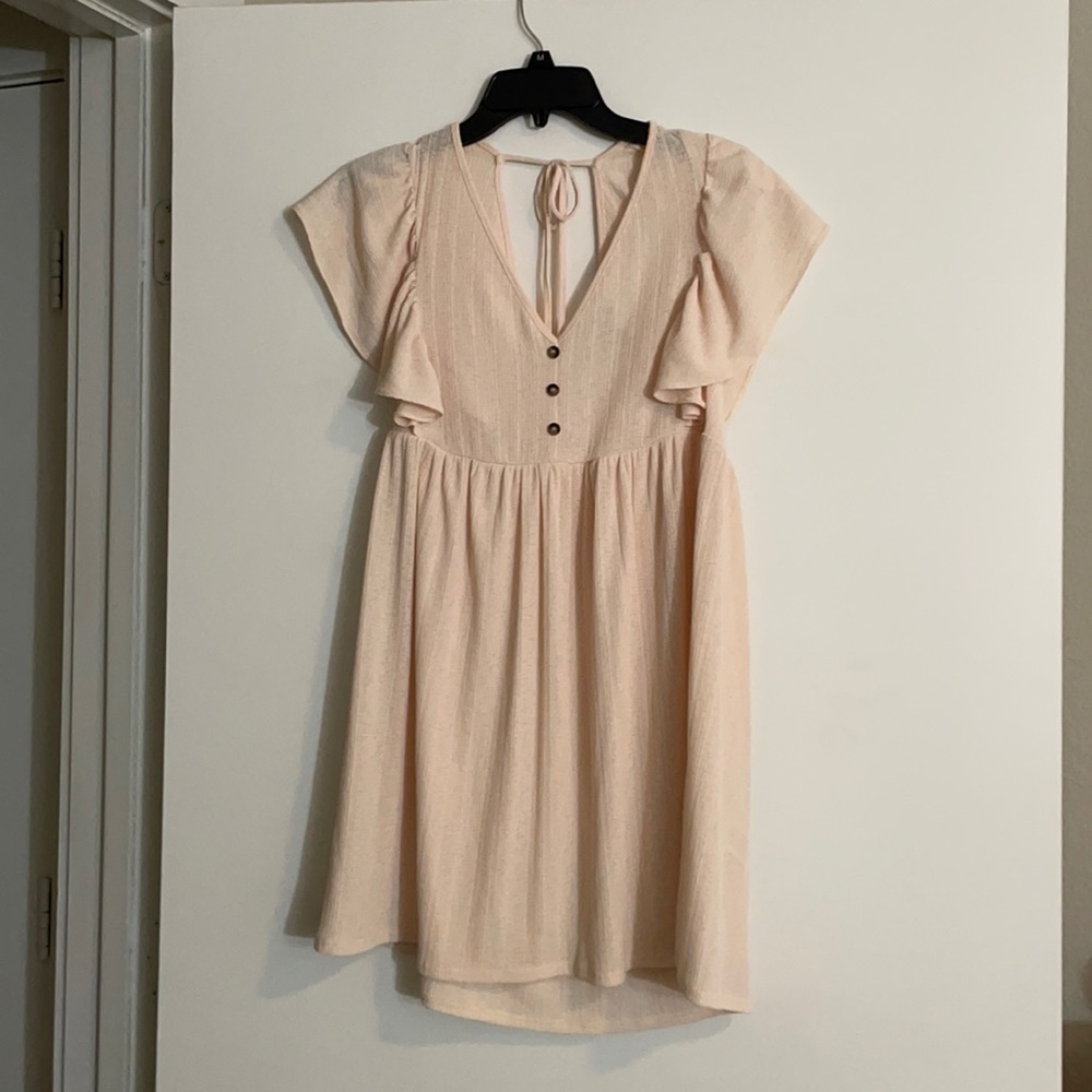 ASOS skater dress beige